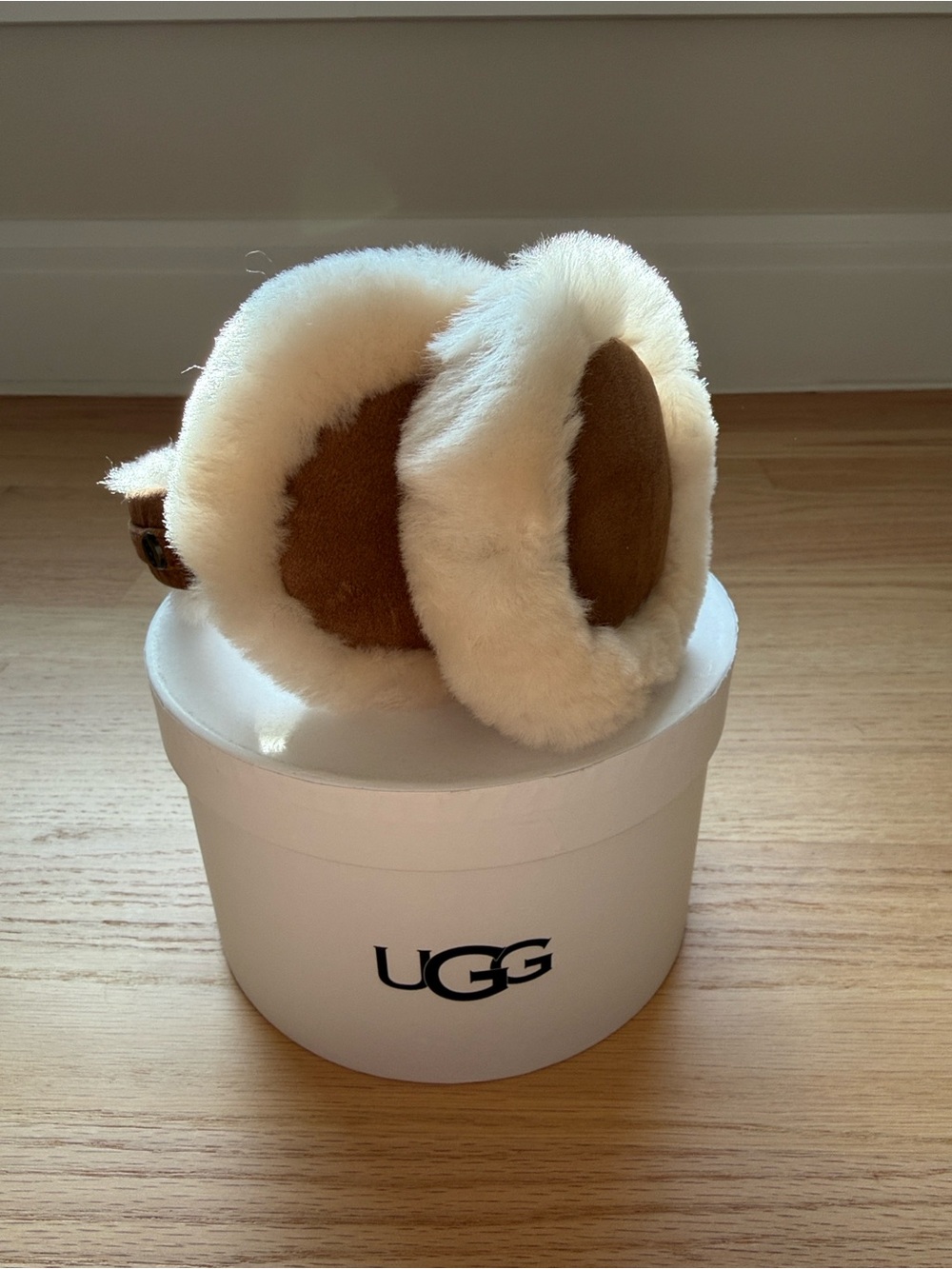 UGG Cream Shearling On-Ear Headphones